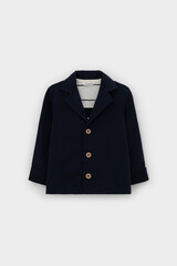 жакет  для мальчика  КР 302021/индиго к568