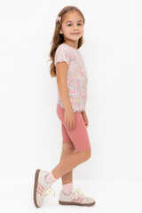 шорты  для девочки  КР 400556-1/терракотовый к565