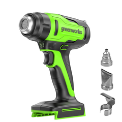 Фен строительный Greenworks G24HG 24V аккумуляторный, без АКБ и ЗУ