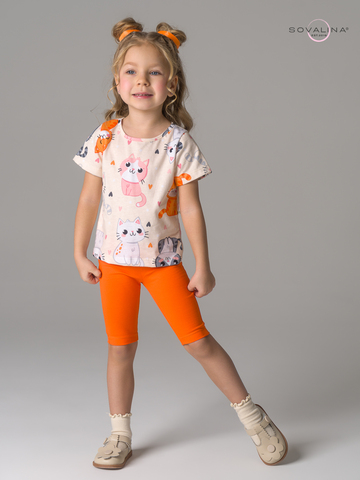 Костюм Актив солнечные котики-оранжевый