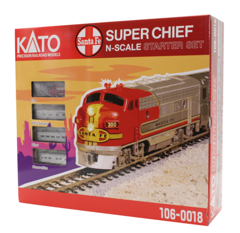 Стартовый набор Kato Santa Fe Super Chief «Пассажирский поезд»