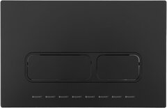 Aquanet AQ-PRO-01MB AQ-PRO-01MB Кнопка смыва Aquanet двойная АВC черный матовый (346764) фото