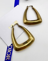 85452- Серьги трапеция CDIOR цвет бронза