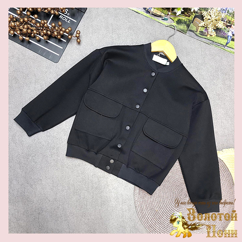 Жакет-бомбер хлопок мд (9-13) 260415-WD204