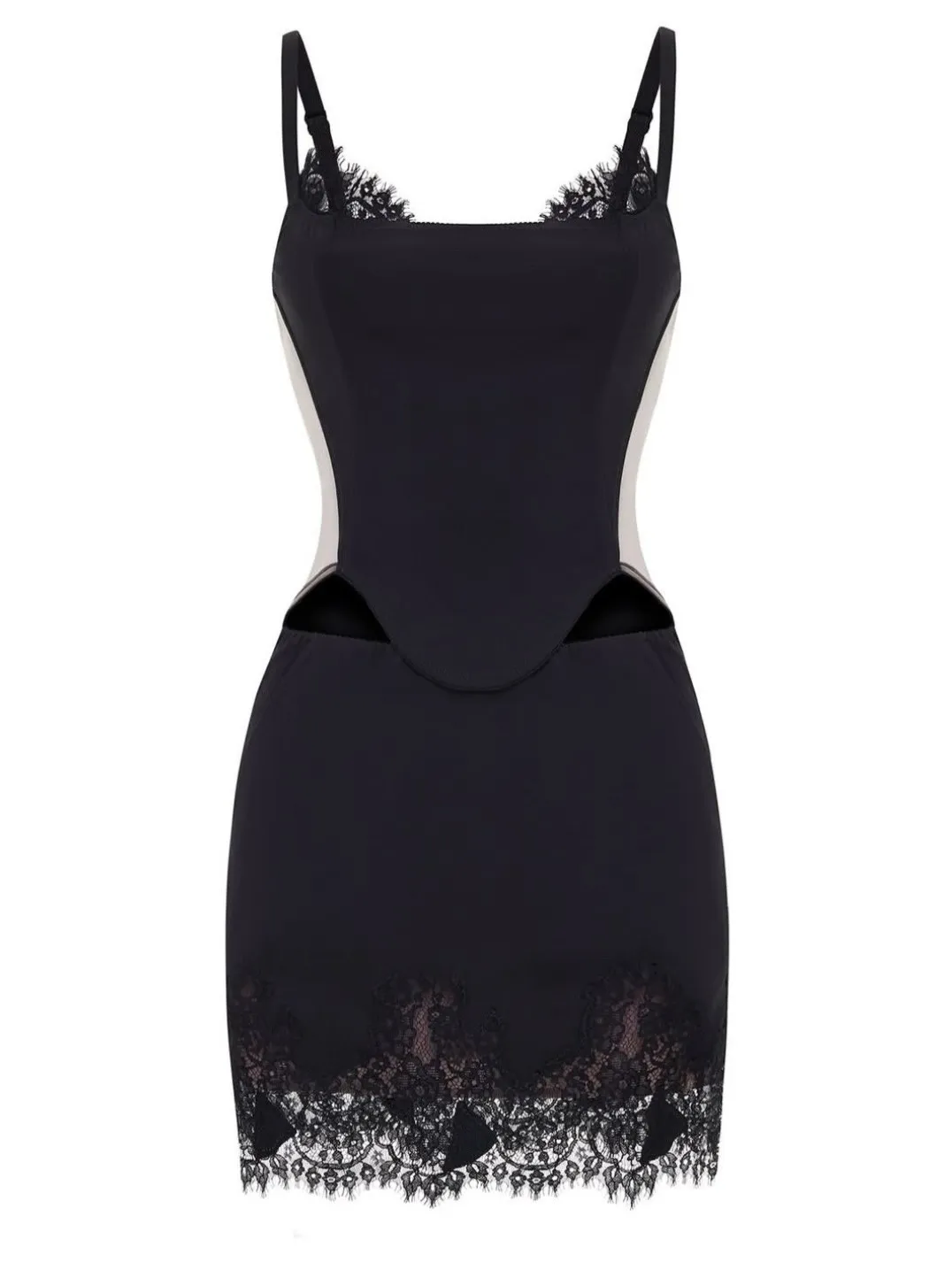 Топ из костюмной ткани с сеткой, Серый