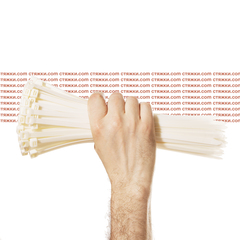 Стяжки морозостойкие Арктик 8х250 белые - 100 шт/уп | Хомуты кабельные морозостойкие