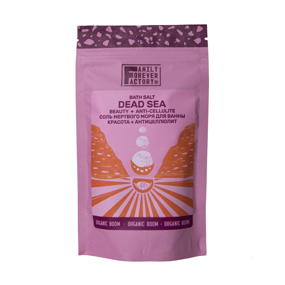 Family Forever Organic Boom Соль Мертвого моря для ванны "КРАСОТА + АНТИЦЕЛЛЮЛИТ" 300г