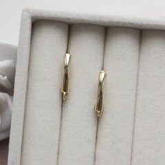 Швензы 15*3 мм с английским замком, позолота, Ш037