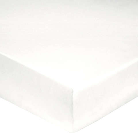 Простыня на резинке 140x200 Blanc des Vosges джерси белая