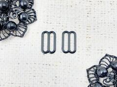 Регулятор для бюстгальтера металл, 1,9 см, чёрный