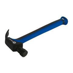 Молоток -гвоздодер КОБАЛЬТ 480 гр. для каркасного строительства, рукоятка из полиамида, встроенный магнит для 2-х длин гвоздей (917-551)