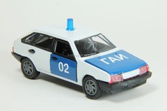 VAZ-2109 Lada Samara hatchback 5-doors GAI USSR Police Agat Mossar Tantal 1:43