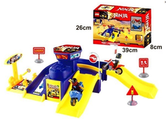 Парковка Трек Ниндз + 2 Мотоцикла, размер 39см*26см*7см