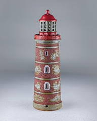Керамический маяк-подсвечник Мохни, керамика, 32х10,5 см, Литва