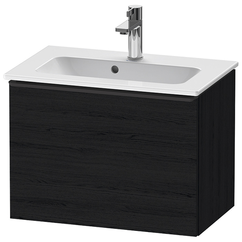 Duravit D-Neo Тумбочка подвесная, Compact 440x610x372, 1 ящик, цвет: Black Oak DE426801616