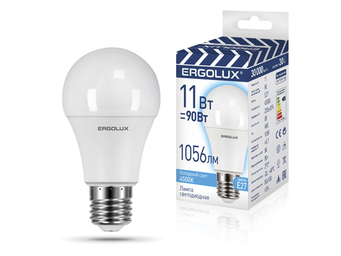 Светодиодная лампа LED-A60-11W-E27-4K Promo Ergolux