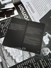 Бирка ДГ бумажная черная двойная