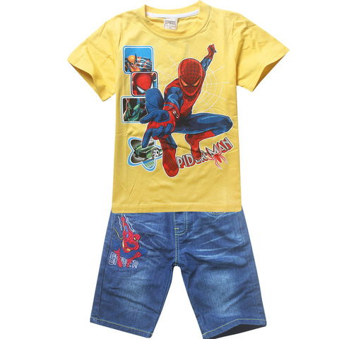 Человек паук комплект детский футболка и шорты