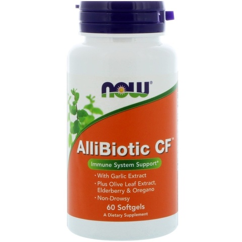 Now Foods, Аллибиотик CF, 60 мягких капсул