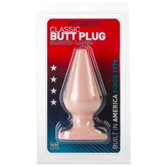 Анальная пробка телесного цвета Butt Plugs Smooth Classic Large - 14 см. - 