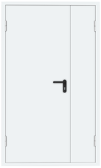 Противопожарная дверь EI-60 Белая, RAL 9003 (двупольная)
