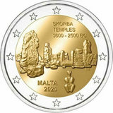 EU254 2020 Мальта Храмовый комплекс Скорба 2 евро UNC