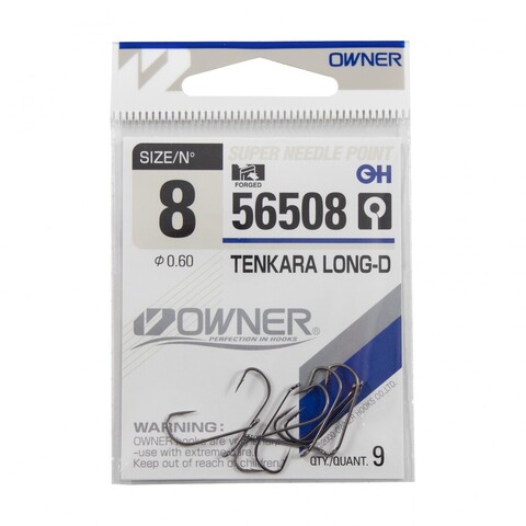 Крючок Owner Tenkara Long-D №8 (9 шт)