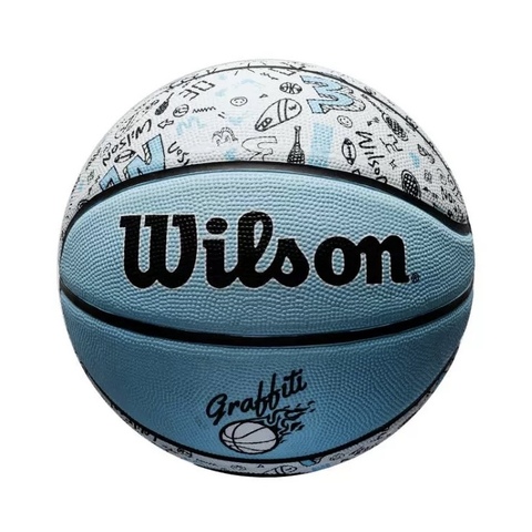 Баскетбольный мяч Wilson GRAFFITI BSKT Light Blue №7