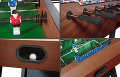Игровой стол Weekend - футбол складной Maccabi (140x75x89, махагон)