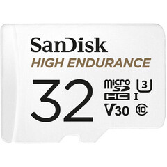 Карта памяти SanDisk 32GB High Endurance microSDHC + SD Adapter White