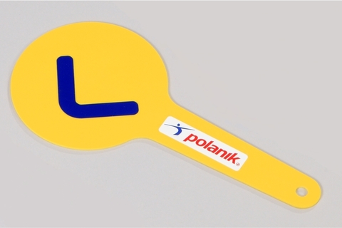 Судейская табличка (с согнутым коленом) Polanik TSC-BK