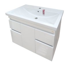 Тумба MISTY Фостер - 80 напольная с 2 ящ. c умывальником