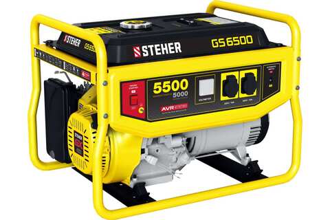 GS-6500 бензиновый генератор, 5500 Вт, STEHER