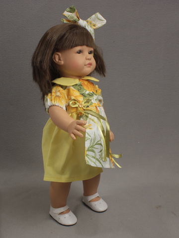 Платье летнее с запахом - . Одежда для кукол, пупсов и мягких игрушек.