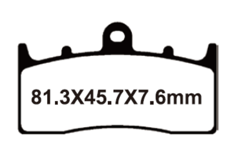 SNT-F169 Тормозные колодки дисковые мото YONGLI Sintered (FDB2124ST)
