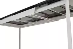 Стол CREMONA 140 HIGH GLOSS STATUARIO Белый мрамор глянцевый, керамика/ белый каркас, DISAUR
