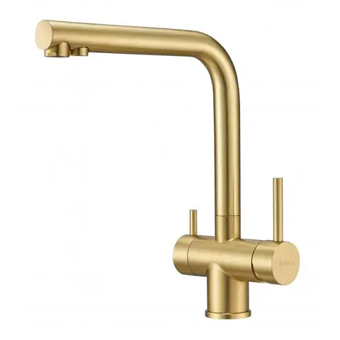 Milacio MCU.558.GD Смеситель для кухни с фильтром Ultra 558 брашированное золото