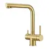 Milacio MCU.558.GD Смеситель для кухни с фильтром Ultra 558 брашированное золото
