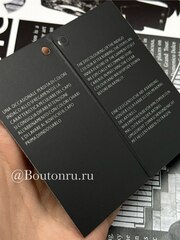 Бирка ДГ бумажная черная двойная