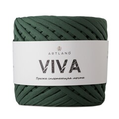Трикотажная пряжа Viva, 100% х/б, 300 гр, 100 м, т.зелёный