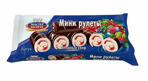 Мини-рулеты бисквитные 