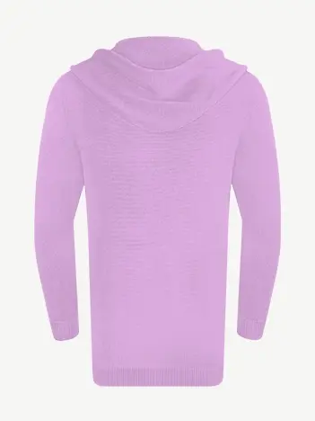 Кардиган с капюшоном из шелка