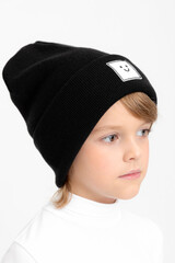 шапка  для мальчика  КВ 20397/ш/черный