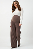 Брюки для беременных 17472 коричневый меланж