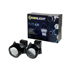 Светодиодные би-линзы ORIONLIGHT TITAN со встроенной обмакой для D1S, 3", 71W/79W, 12V