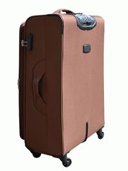 Чемодан Redmond тканевый облегченный ручная кладь Коричневый 55х20х39 см без расширения