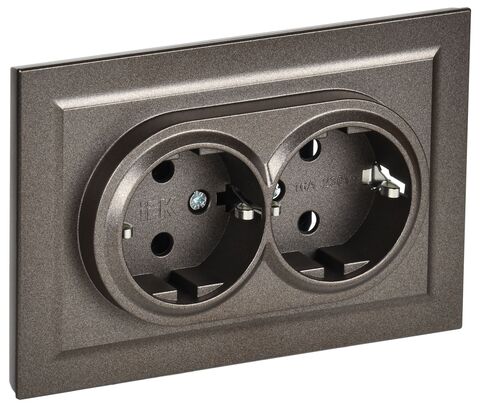 BRITE Роз. 2-я с з/к без з/ш 16А в сб. РС12-3-БрТБ бр. IEK