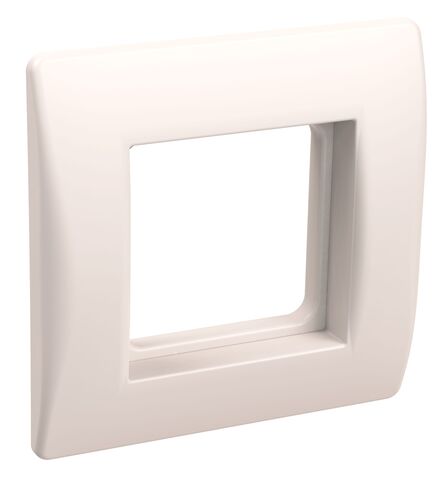 PRIMER Рамка и суппорт для КМКУ 2 модуля белый IEK