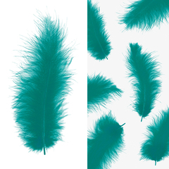 Перья Изумруд, 12*15 см, 30 шт.