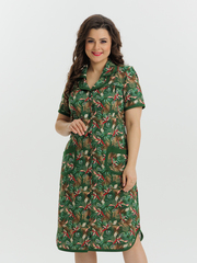 4572 Халат на пуговицах